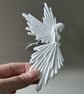White Christmas Angel Ornament - Hanging Tree Decoration - Pair - Image 6