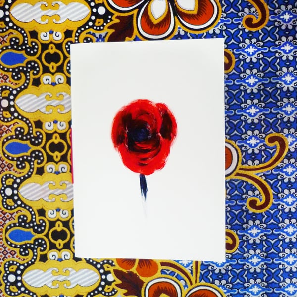 Free Postage - Red Poppy Notebook