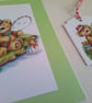 Card and gift tag. Birthday card. Father's day card. Fishing. Sport. Ref 451