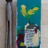 Seedlings collage mixed media painting 