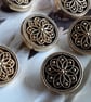 18mm 28L Antique GOLD Buttons from France - Image 2
