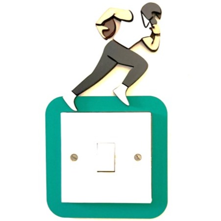 NFL Light switch surround - kids bedroom decor FREE UK SHIPPING