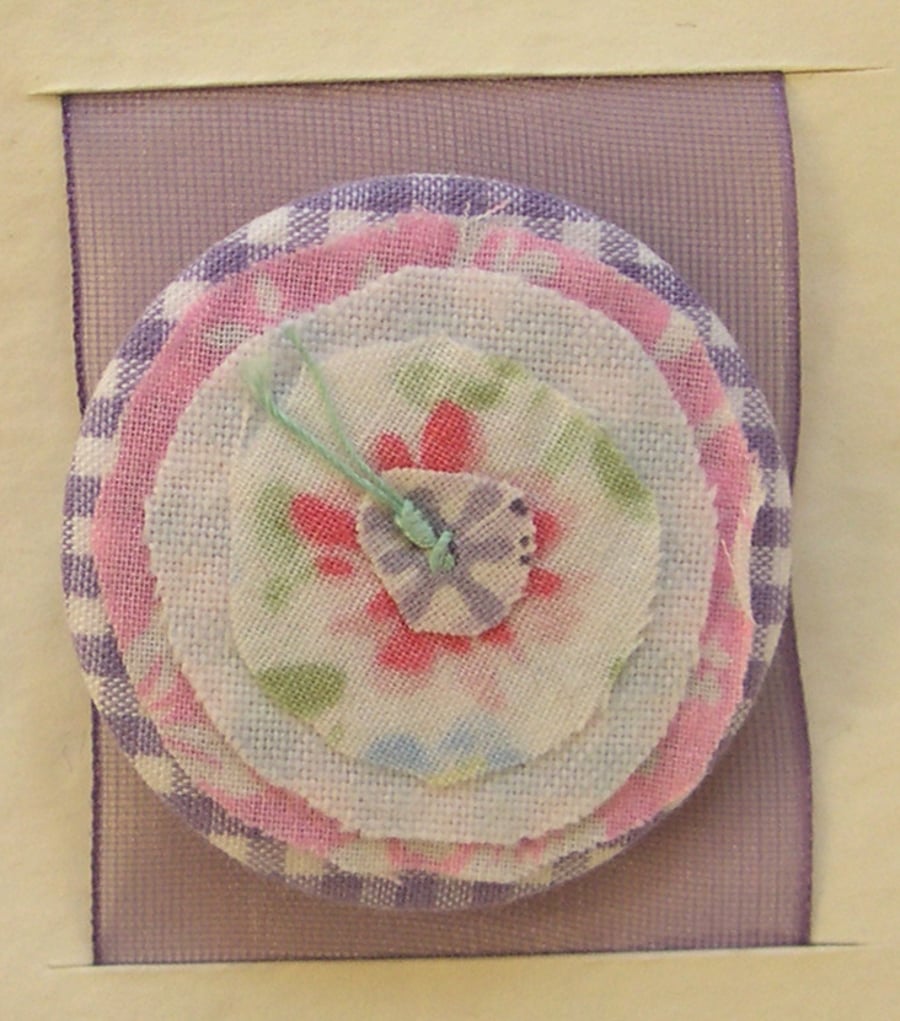 Flower pin-card