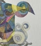 Abstract bird in landscape - Image 2