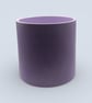 Large Statement 19cm Soft Lilac Purple Round Plant Pot - Image 7