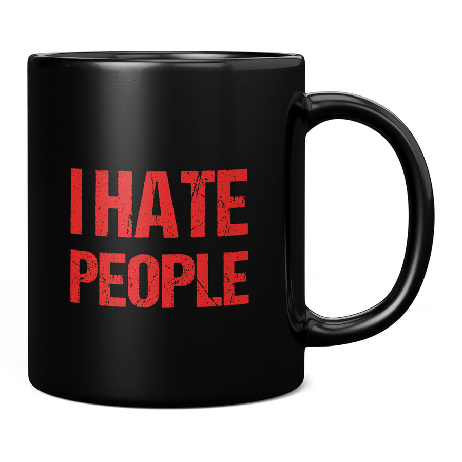 I Hate People Funny Mug, Secret Santa Gift, Funny Coffee Mug, Gift for Work Coll