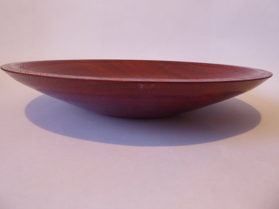 Hand turned wooden platter