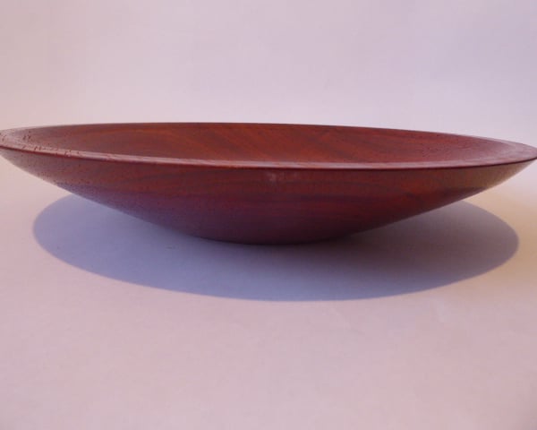 Hand turned wooden platter