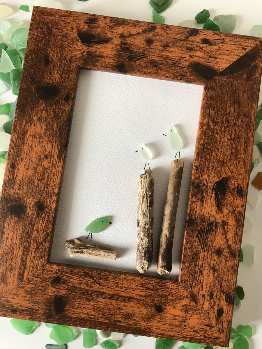 Sea Glass and Driftwood Picture 