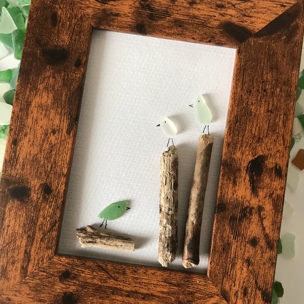 Sea Glass and Driftwood Picture 