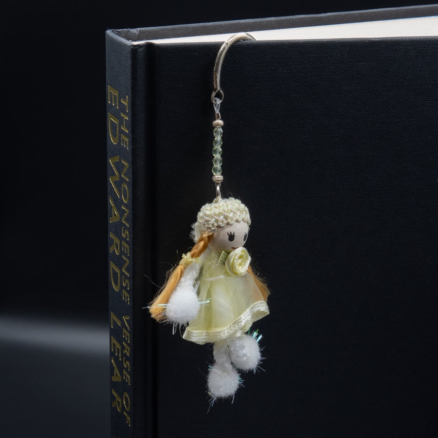 Beaded princess bookmark, Christmas gift, Book lovers gift