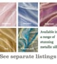 Metallic Violet Gold Silk organza mayflowers - Image 4