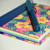 A6 Quarter-bound Hardback Notebook with decorative cover