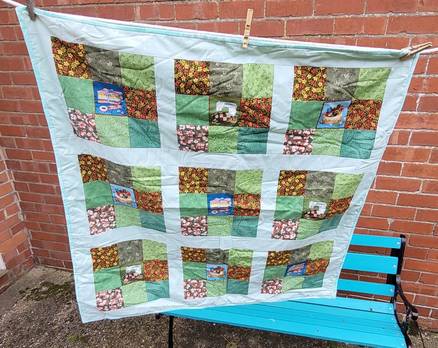 Homemade 100% cotton Sewing design patchwork quilt