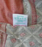 Ladies dressing gown kimono bath robe salmon pink grey upcycled summer robe - Image 5