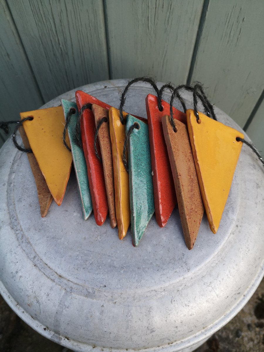 Handmade Pottery Bunting