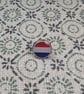 Netherlands Flag Pin - Small Resin Topped Pin Badge - Dutch Flag Badge