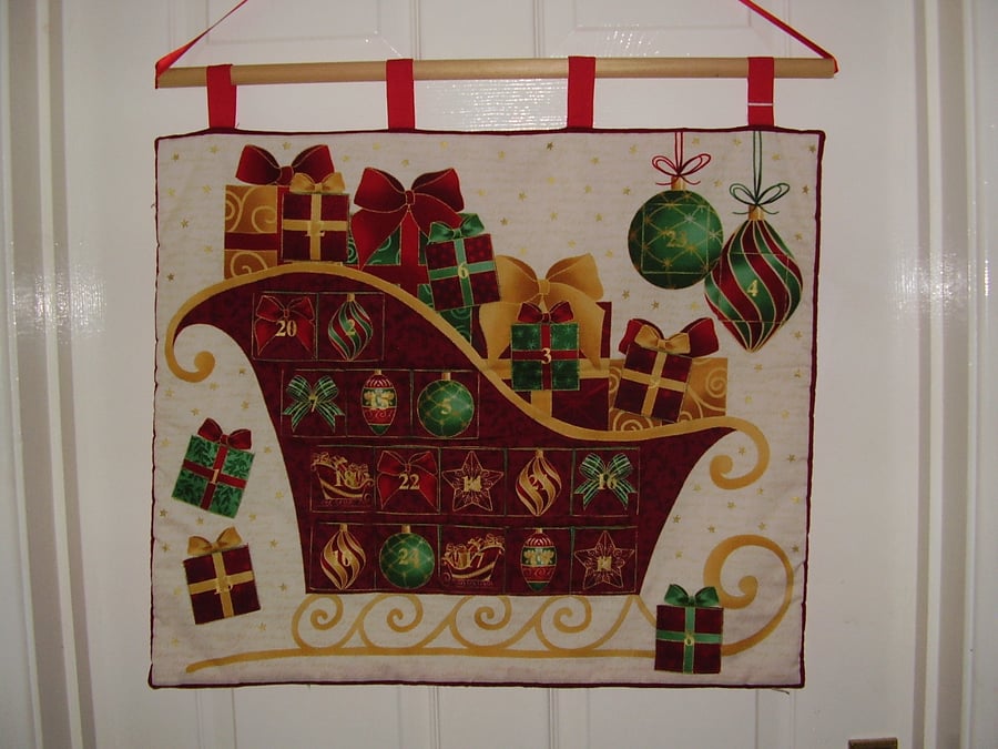 Parcels in Sleigh Advent Calendar REDUCED PRICE
