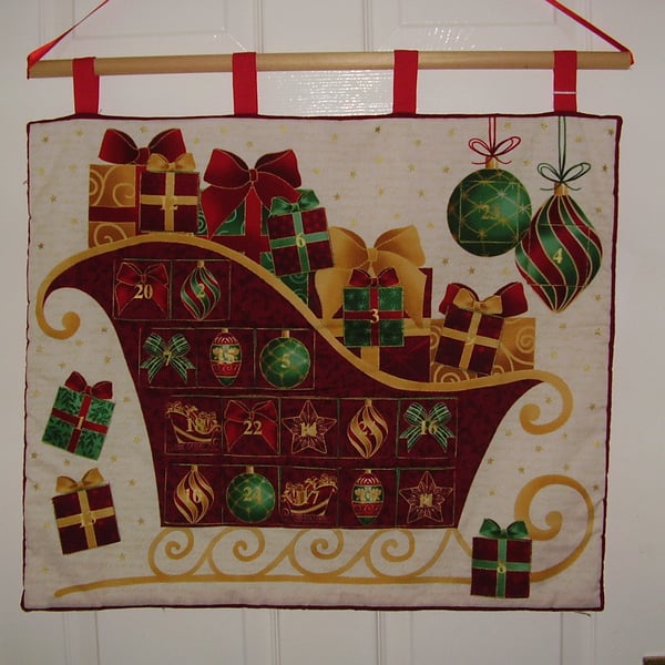 Parcels in Sleigh Advent Calendar REDUCED PRICE