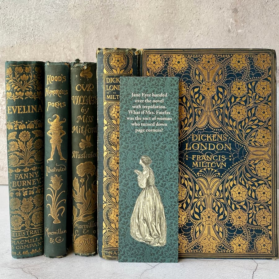 Jane Eyre book lender, humorous bookmark