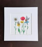 'Wildflower Fairies' 8" x 8" Mounted Print - Image 1