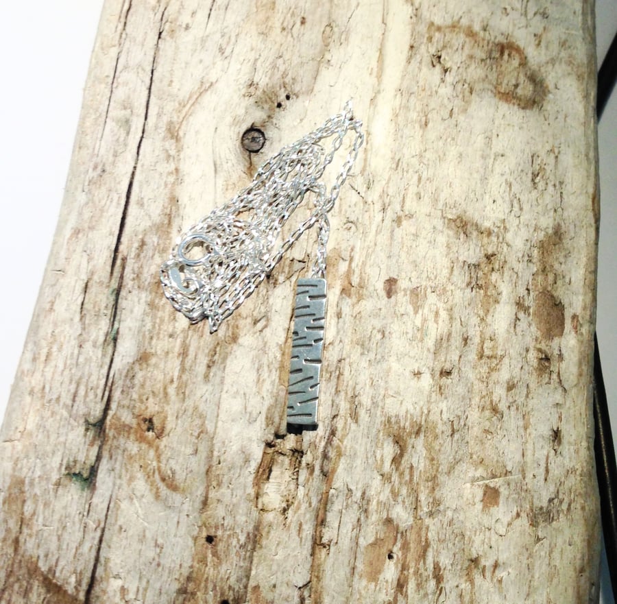 Handmade Sterling Silver Pendant Necklace (NKSSPDBA5) - UK Free Post