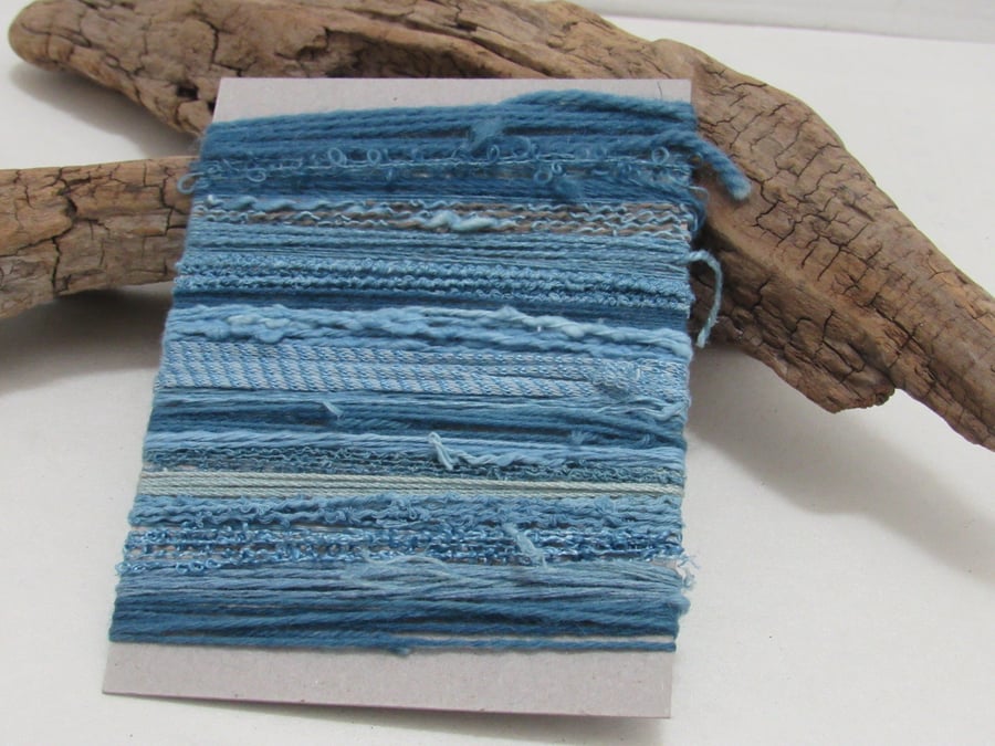 Large Indigo Natural Dye Blue Textured Thread Pack