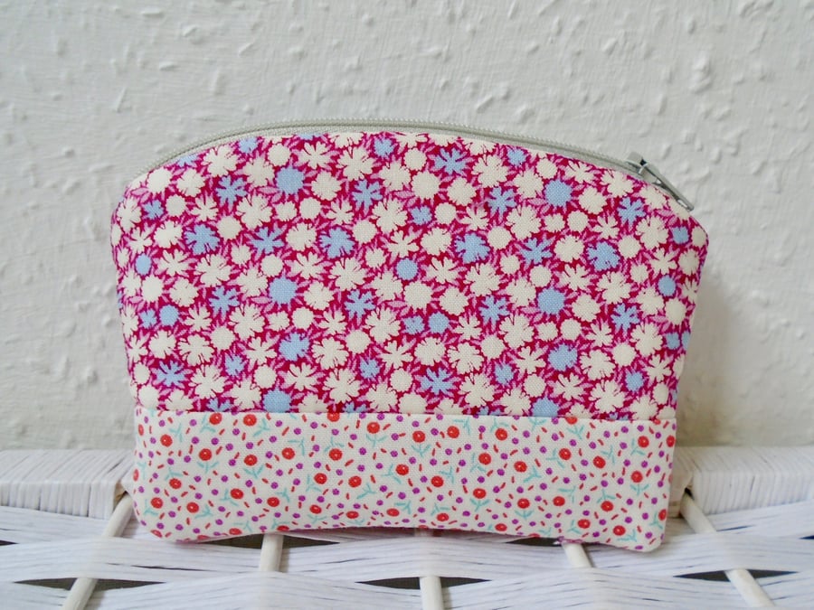 Cotton Floral Purse - Coin purse 