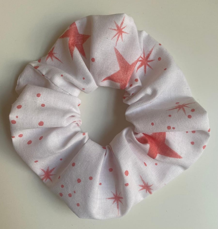 Coral Stars Scrunchie