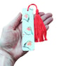 Robin decoupage wooden bookmark. Robin bookmark. Wooden bookmark.  - Image 9