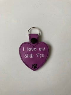 357  I love my Shih Tzu keyring