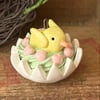 Easter chick pottery decoration