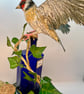 Papier maché goldfinch sculpture  - Image 5