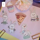 Stickers die cut stickers The Little Bunny Bakery stickers
