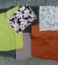 Upcycled slow stitching kit includes fabric, buttons, thread, lace, ribbon - Image 10