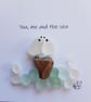 Sea Glass Picture - "You, Me and the Sea" - Image 3