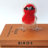 Needle Felted Bird Red Breasted Robin Baby Tweet