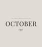 October Birthstone Ring - Hammered Silver & Opal - Handmade in England - Image 1