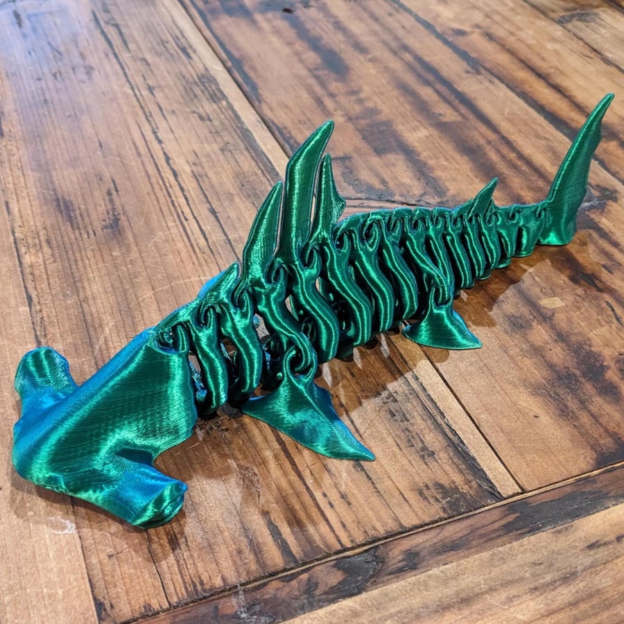 Hammerhead Shark Bones Structure 3D Model Original, STL, OBJ, STEP, FBX Files