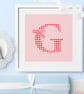 Cottage Check Personalised Print for Her - Image 1