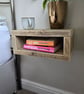 Reclaimed Scaffold Board Floating Nightstand - Bedside Table - Entryway Shelf - Image 3