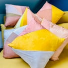 Plant dyed Silk Cushion - Avocado, Marigold and Alkanet