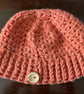 Pumpkin Coloured Crocheted Hat