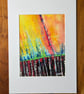 'Hot Earth' Original Oil Pastel Painting - Image 2