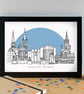 Coventry Skyline Art Print - Image 3
