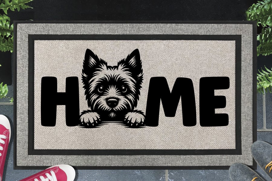 Cairn Terrier Home Door Mat - All Weather Doormat - 45x70cm 