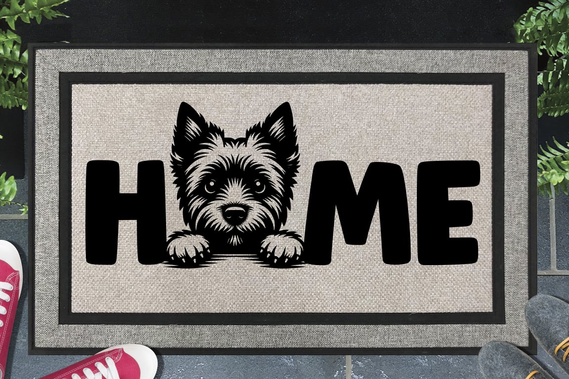 Cairn Terrier Home Door Mat - All Weather Doormat - 45x70cm 