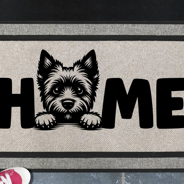 Cairn Terrier Home Door Mat - All Weather Doormat - 45x70cm 