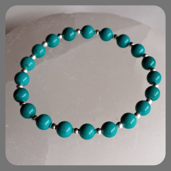 Turquoise and Sterling Silver Bracelet