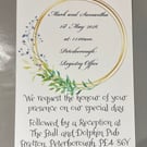 Gold Ring Floral Wedding Invitation Suite – Formal, Evening, Details & RSVP